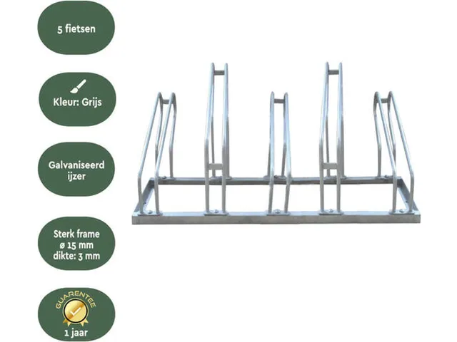 Fietsenrek Zilver 6 Fietsen BS500