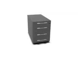mobiel ladeblok,HxBxD 525x430x800mm,3lade(n),MS-donkergrijs