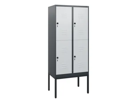 dubbeldekse locker,HxBxD 1950x800x500mm,2x2vak.,vak B 400mm