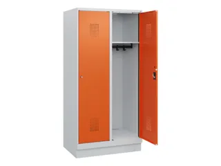 schoollocker,HxBxD 1630x800x500mm,2vak,vak B 400mm,cil.-slot,sokkel - 1