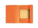 Elastomap 3 kleppen glanskarton 355gm² - A4-Oranje