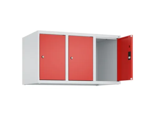 opzetkast,v. locker,3vak.,vak B 300mm,HxBxD 500x900x500mm,vleugeldeur