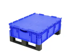 Euronorm Stapelkrat Pp 238x800x600mm 80l Dubbele Bodem Sledepoten