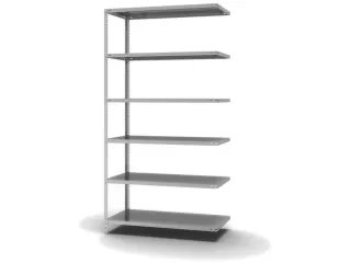 magazijnstelling,aanbouwveld,HxBxD 2500x1300x600mm,vaklast 200kg - 2