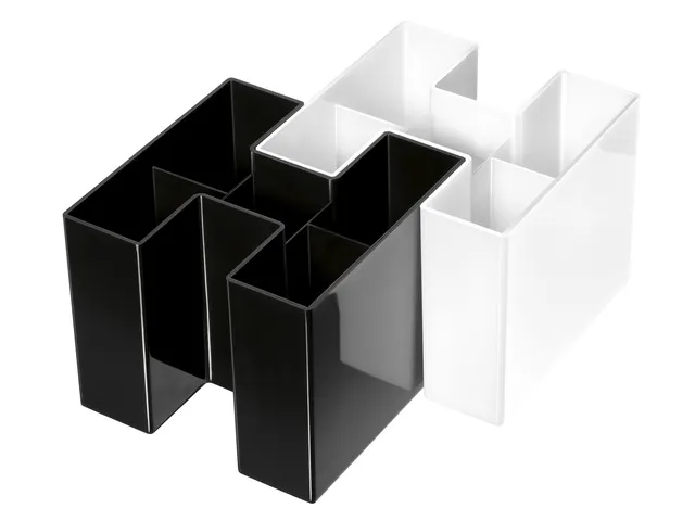 Pot à crayons HAN Bravo compartiments blanc