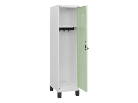 schoollocker,HxBxD 1630x400x500mm,1vak,vak B 400mm,draaigrendel,voeten