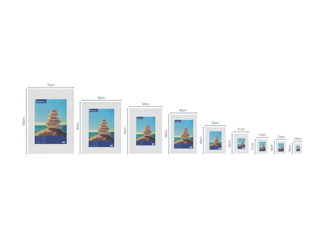 Cadre photo Maul Design 50x70cm aluminium cadre argent