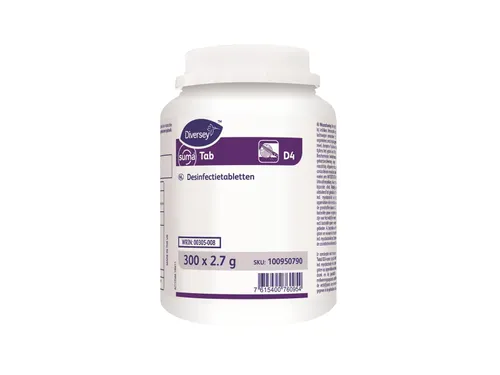 Diversey Suma Tab D4 Desinfectie chloortabletten 300 tabs