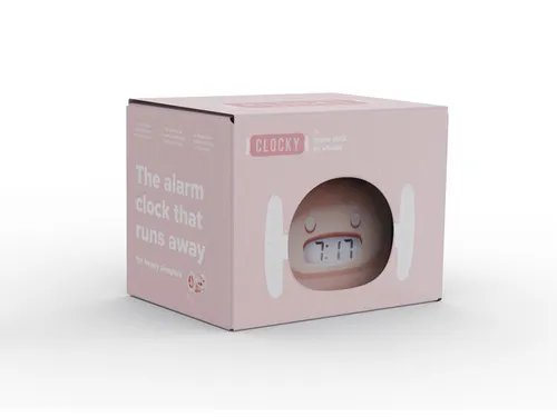 Wekker Clocky roze