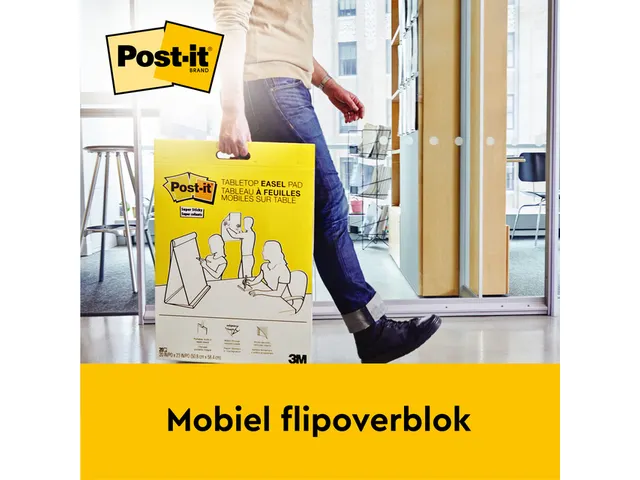 Meeting chart 3M Post-it 563 Super Sticky 508x584mm blanco