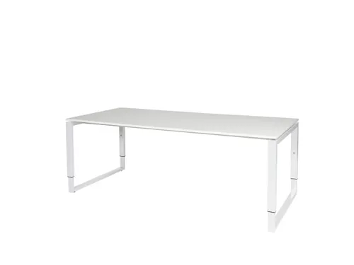 Domino Plus Bureau Hoogte Verstelbaar 2000x900mm Grijs 25mm Wit
