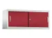 Armoire superposable,corps RAL7035,face avant RAL3003