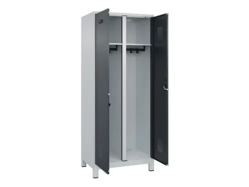 locker voor scheiding van kleding,HxBxD 1950x800x500mm,2vak