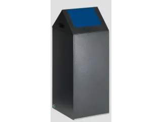 Afvalverzamelaar Zelfblussend 60 Liter 800X320X320Mm Klemring Blauw - 1