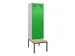 locker met bank,voor scheiding van kleding,HxBxD 2120x600x815mm,2vak