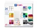 Klei Fimo effect colour pak à 24 kleuren