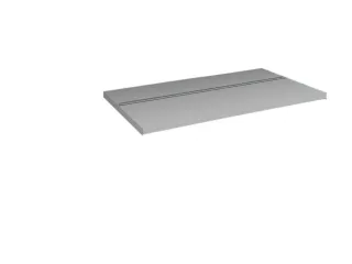 legbord,v. dossierstelling,BxD 1000x600mm,vakl. 90kg,staal,RAL7035 - 1