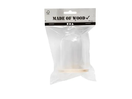 Stolp Creativ Company met houten voet 9.5cm x 6cm