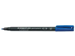 Viltstift Staedtler OHP Lumocolor 317 Medium 1.0mm Blauw
