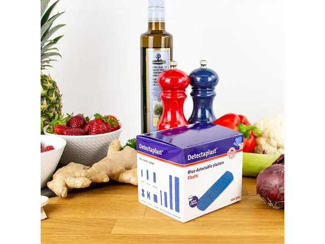 Detectaplast 8240 Textielpleister Elastisch Blauw 19x72mm 100 Stuks