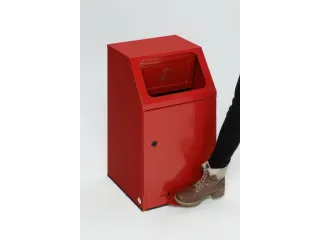 Poetskatoenbak,zelfblussend,1x43l,HxBxD 760x405x475mm,binnenbak staal - 2