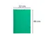 Elastomap met 3 kleppen glanskarton 600gm² - A3-Groen