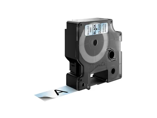 Labeltape Dymo 45800 D1 S720820 19mmx7m zwart op transparant