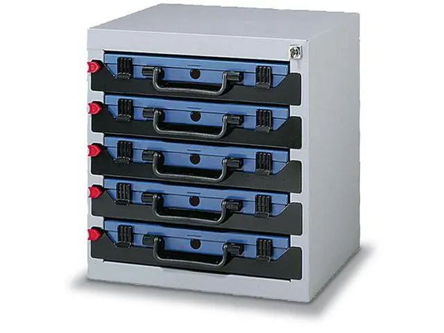 Opbergtoren Met Assortimentskoffers Plaatstaal 416x256mm 5x Koffer A