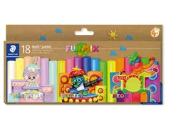 Boetseerklei Staedtler Noris jumbo set 18 kleuren