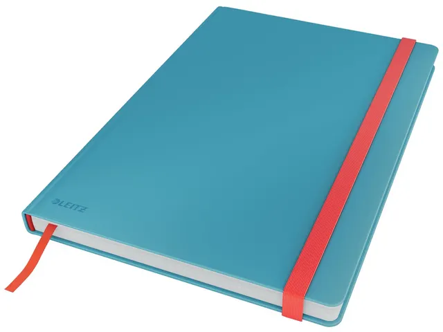 Oxford, Europeanbook1 Notitieboek A4, elegant, minimalistisch, geruit, 5 x 5, hardcover, microgeperforeerd, 80 vellen, blauw