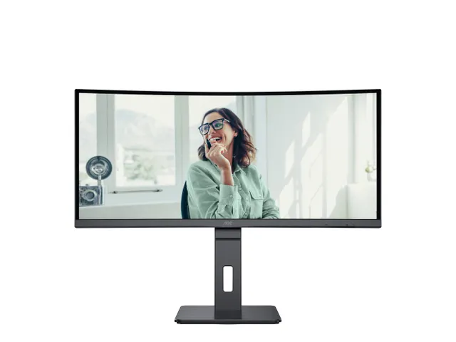 AOC 34 Inch Monitor UltraWide Quad HD LED Zwart