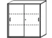 Schuifdeurkast 1150x1000x430mm Romp Esdoorn Decor Front Lichtgrijs