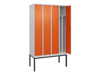 locker voor scheiding van kleding,HxBxD 2120x1200x500mm,4vak - 2