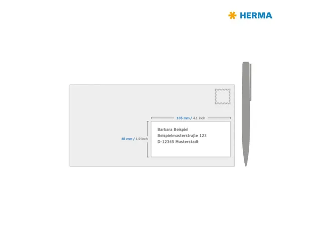 HERMA 10733 Etiketten gerecycled papier A4 105x48mm Wit 960 stuks