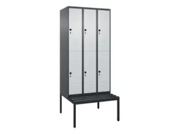 Dubbeldekse dekenkist,HxBxD 2120x900x815mm,3x2vak.,vak B 300mm