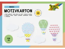 Fotokarton Folia A6 2-zijdig pak à 40 vel assorti