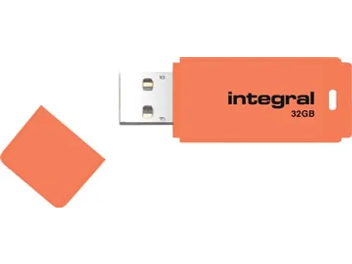 Neon USB 2.0 stick, 32 GB, oranje