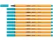 Fineliner STABILO point 88/31 fijn lichtblauw