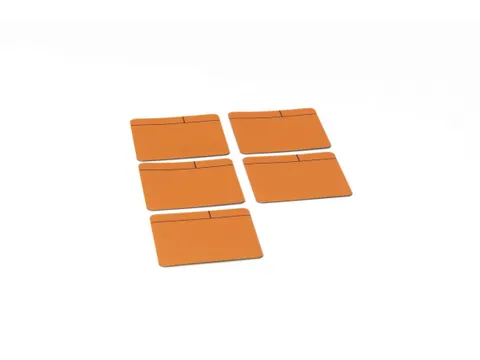 Magneetfolie Scrum Oranje 100x100mm dikte 0,85mm