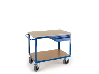 kastwagen,draagverm. 600kg,2etage(s),laadvl. LxB 1150x700mm,houtplaat - 1