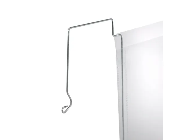 Hoes met ophangbeugel met flap A4 liggend formaat PP Transparant