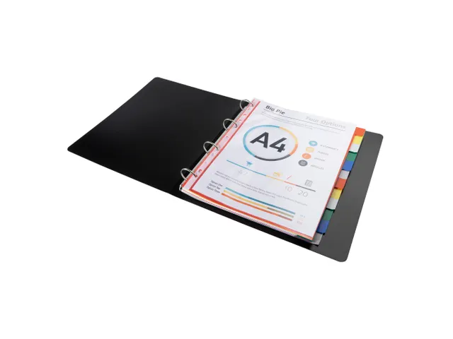 Intercalaires polypropylène souple 12 positions - A4 maxi - Couleurs