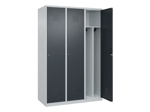 locker voor scheiding van kleding,HxBxD 1850x1200x500mm,3vak