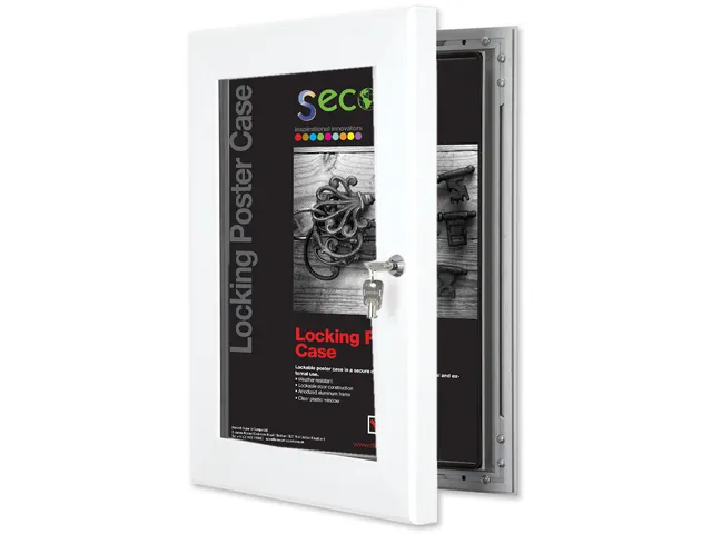 Posterlijst Seco A3 Perspex wit afsluitbaar