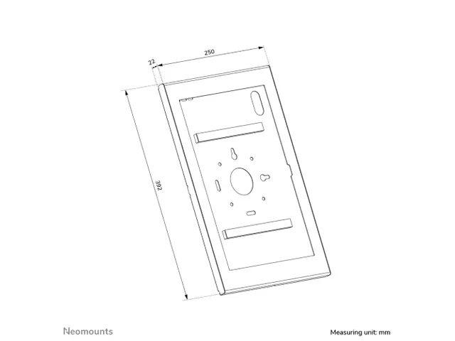 Neomounts WL15-603BL1 Tablethouder - vergrendelbaar (incl. slot) - VES