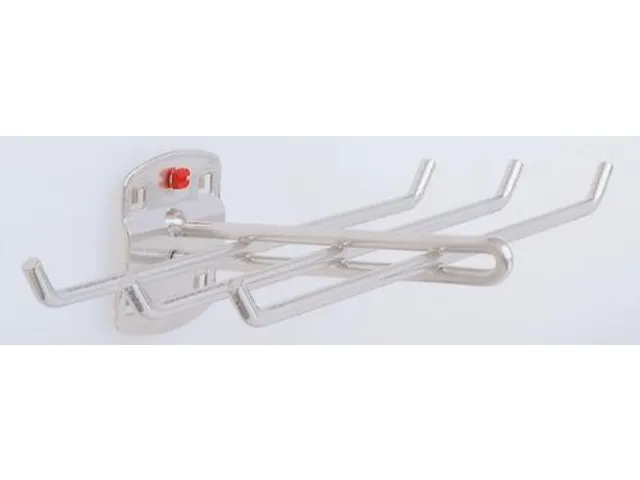 gereedschapshouder,v. perfoplaat,6-voudig,LxB 140x240mm,RAL7016