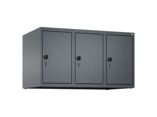 opzetkast,v. locker,3vak.,vak B 300mm,HxBxD 500x900x500mm,draaigrendel