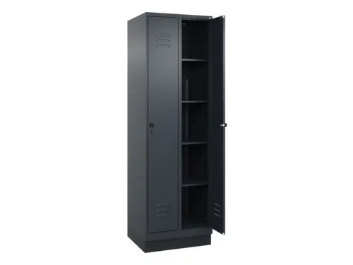 wasgoedverdeelkast,HxBxD 1950x600x500mm,vak B 300mm,draaigrendel