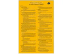 affiche,Bedieningsvoorschriften voor kranen,PVC,geel,om te verlijmen
