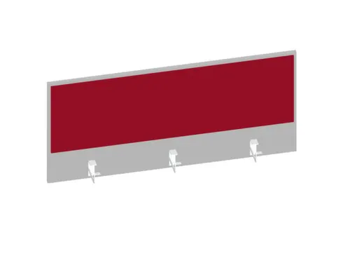 baliepaneel v. bureau aanbouw achter MP-lichtgrijs BN4011-rood 1200mm